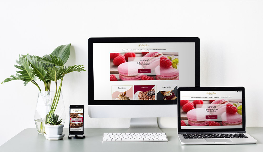 site d'une patisserie